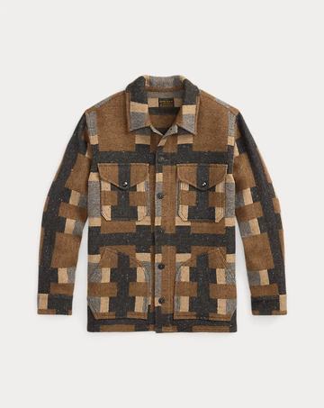 Ralph Lauren - Wool-Blend Jacquard Shirt Jacket - Blue Multi