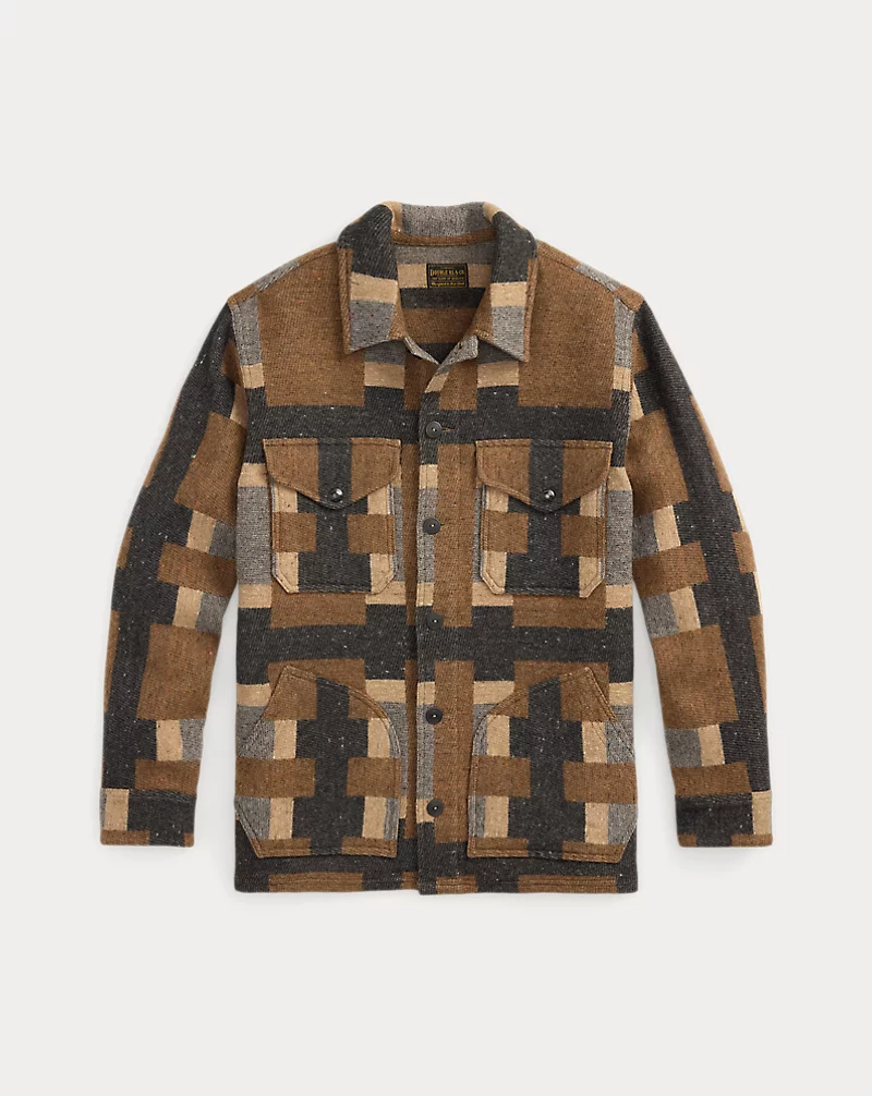 Ralph Lauren - Wool-Blend Jacquard Shirt Jacket - Blue Multi