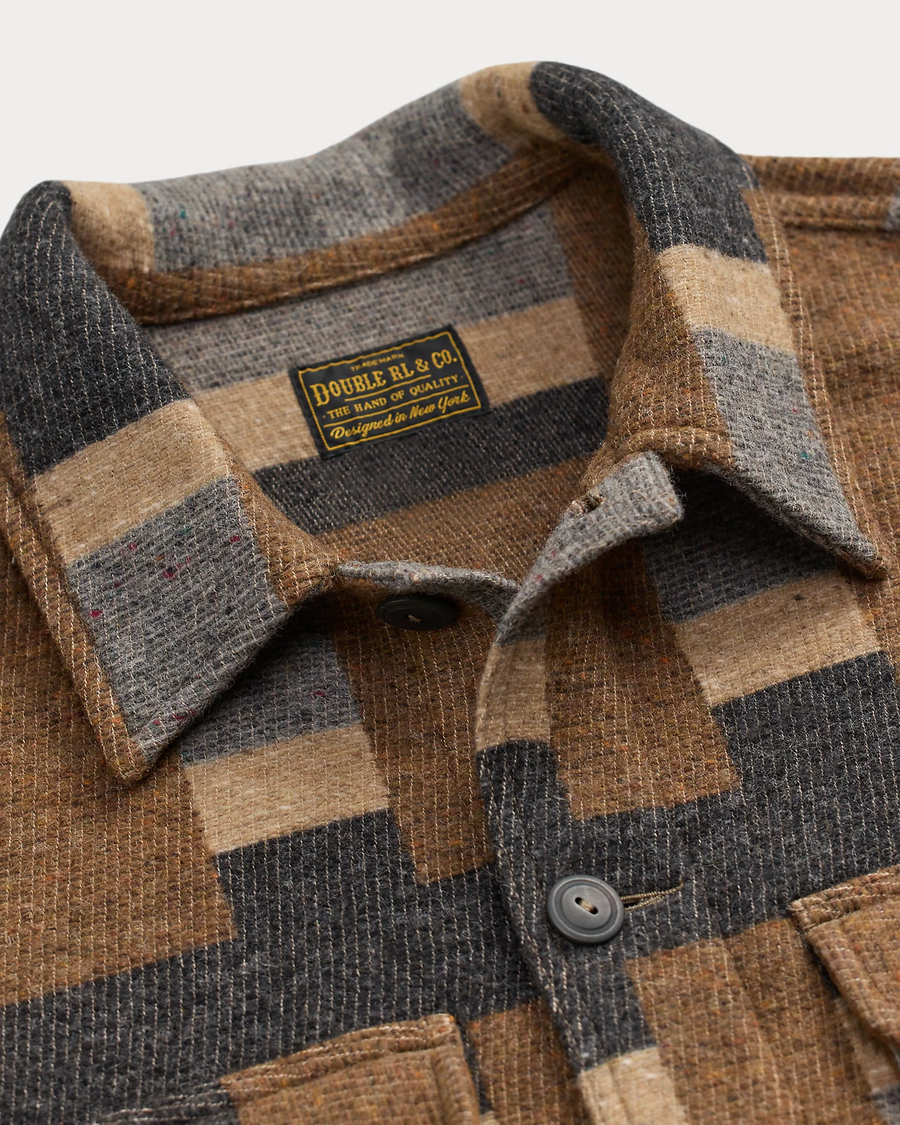 Ralph Lauren - Wool-Blend Jacquard Shirt Jacket - Blue Multi