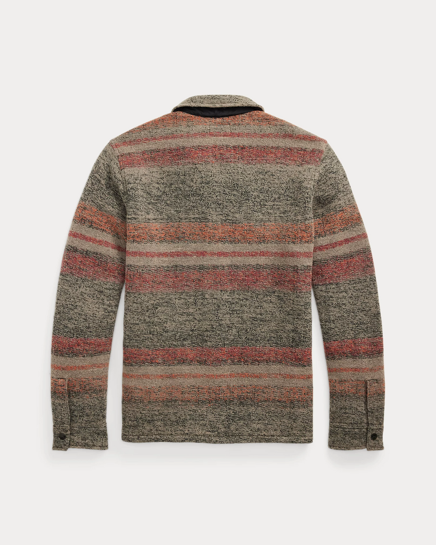 Ralph Lauren - Striped Double-Knit Wool-Blend Jacket - Red/multi
