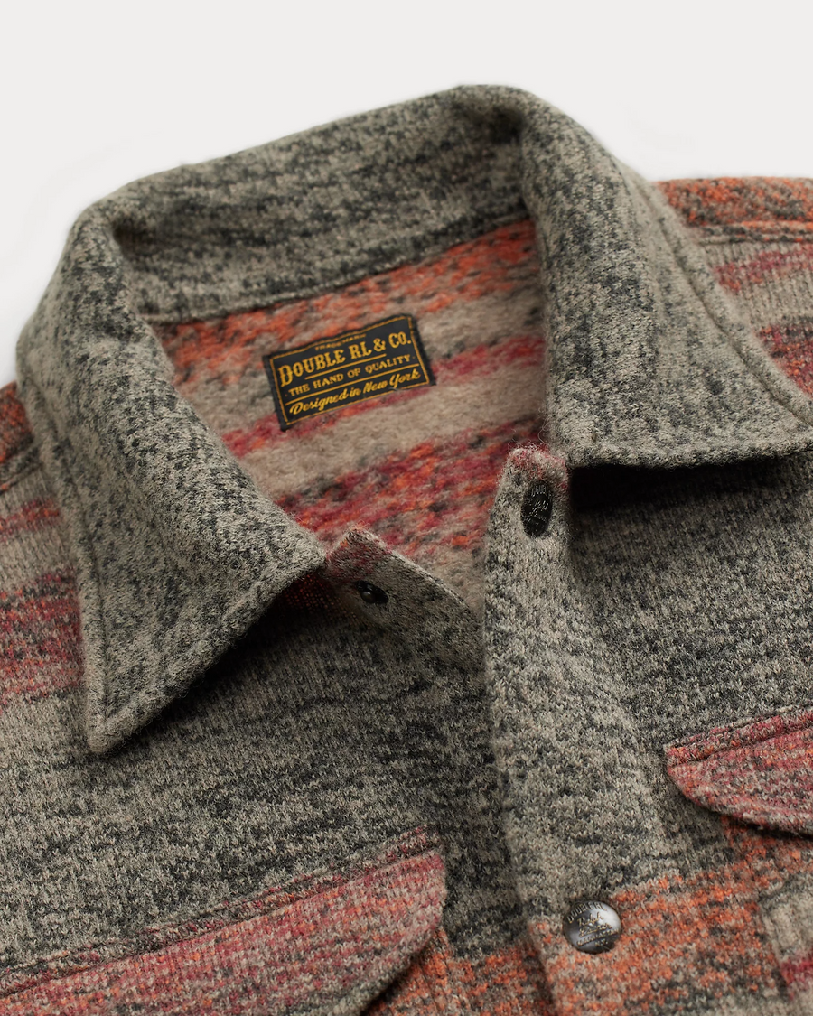 Ralph Lauren - Striped Double-Knit Wool-Blend Jacket - Red/multi