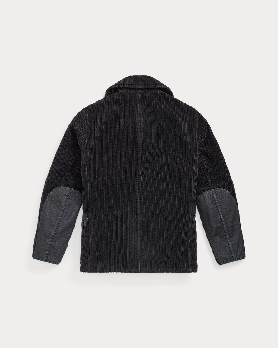 Double RL - Denim-Trim Corudory Peacoat in Vintage Navy