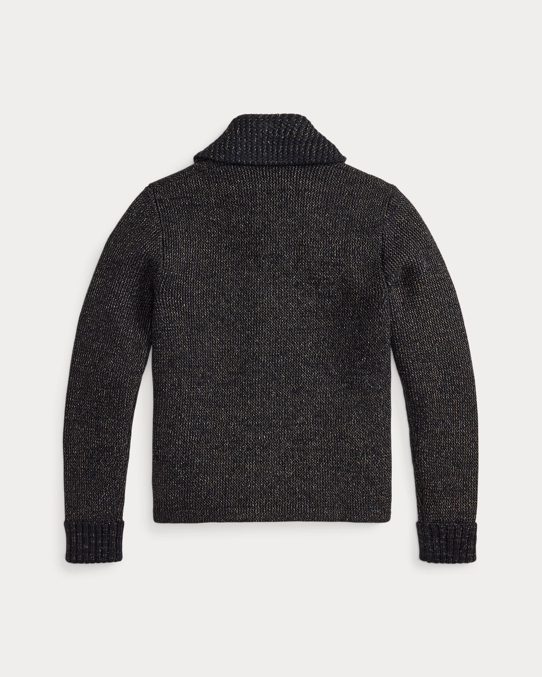 Double RL - Jacquard-Knit Shawl-Collar Cardigan - Navy/Black