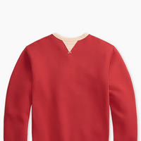 Double RL - Cotton Terry Sweatshirt - Red/Multi