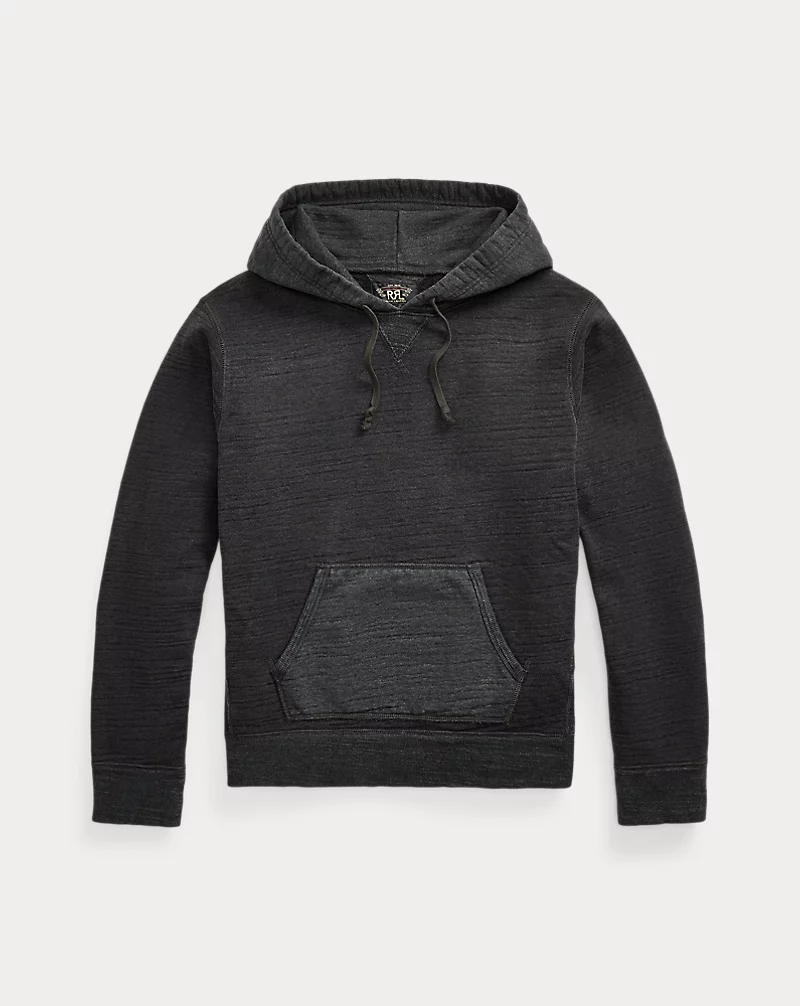 Double RL - French Terry Hoodie - Charcoal Heather/Multi