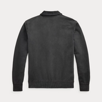 Double RL - Quarter Zip Sweatshirt - Washed Black