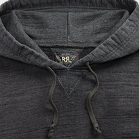 Double RL - French Terry Hoodie - Charcoal Heather/Multi