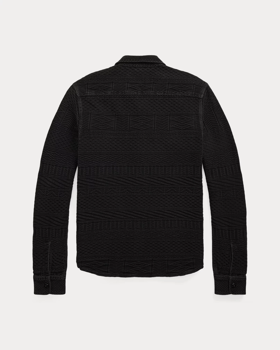 Double RL - Indigo Jacquard Workshirt - Sulfur Black
