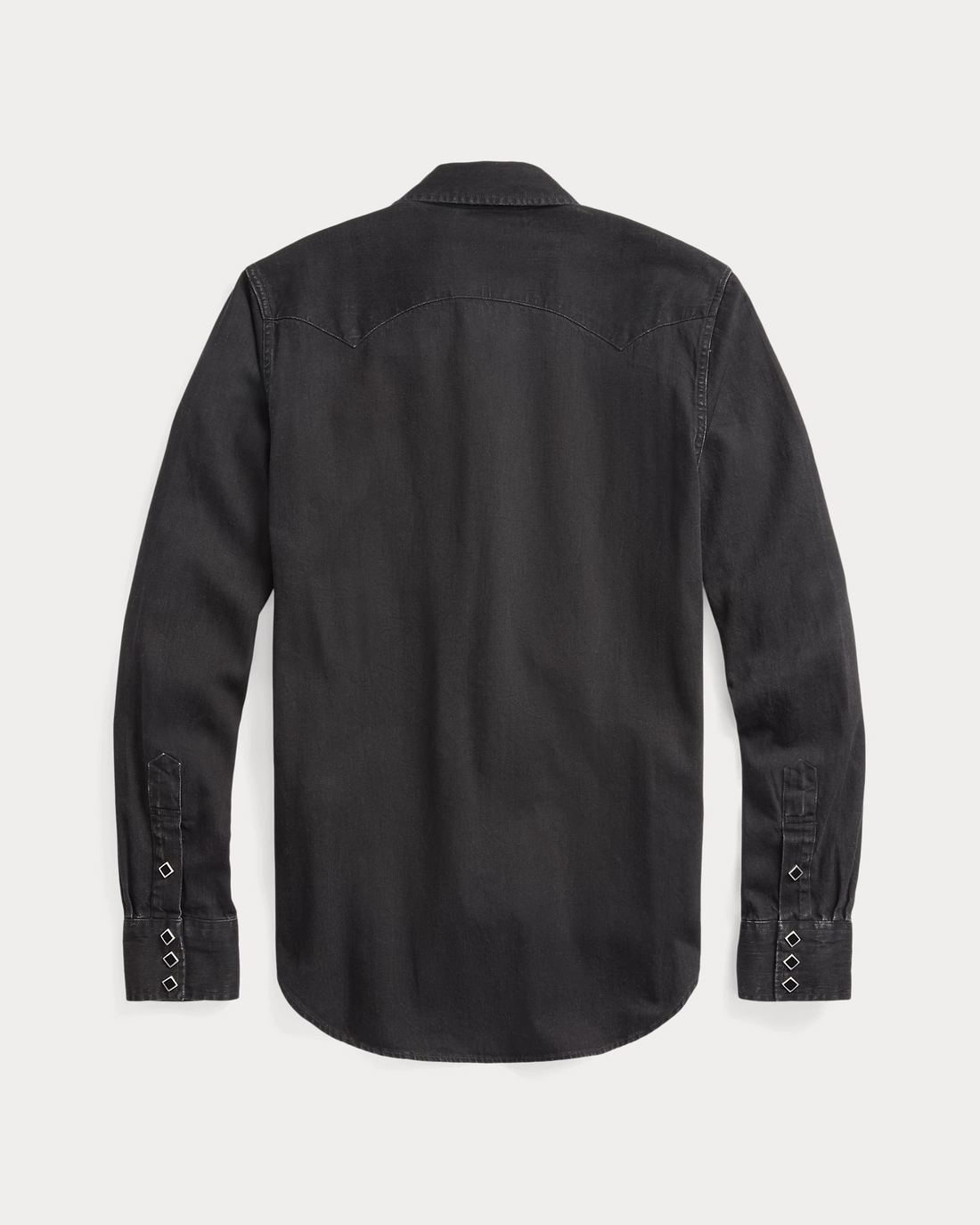 Double RL - Slim Fit Denim Western Shirt - Black