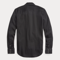 Double RL - Slim Fit Denim Western Shirt - Black