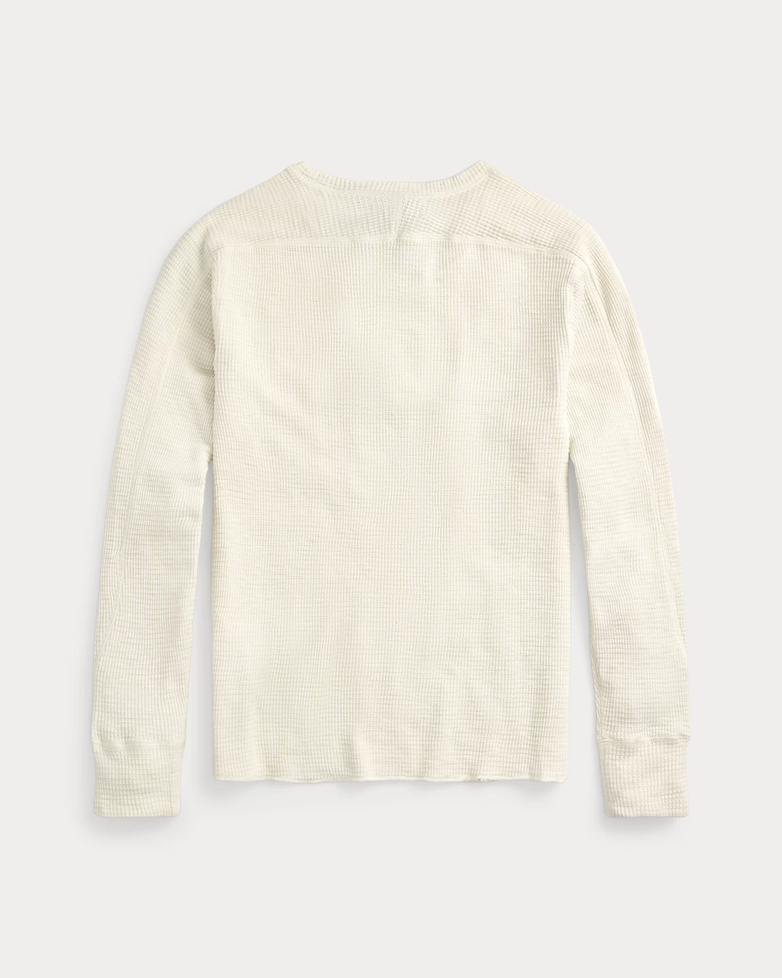 Double RL - Waffle-Knit Crewneck - Paper White