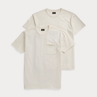 Double RL - Garment-Dyed Pocket T-Shirt - Warm White