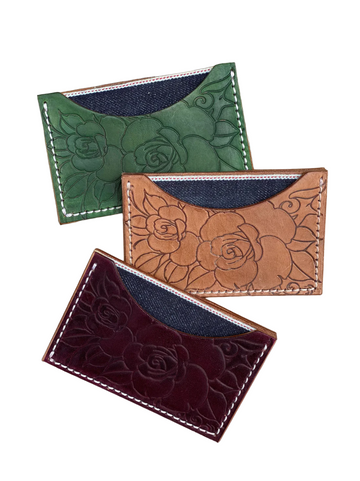 Fountainhead NY - Rose Leather Wallet by Philip Szlosek