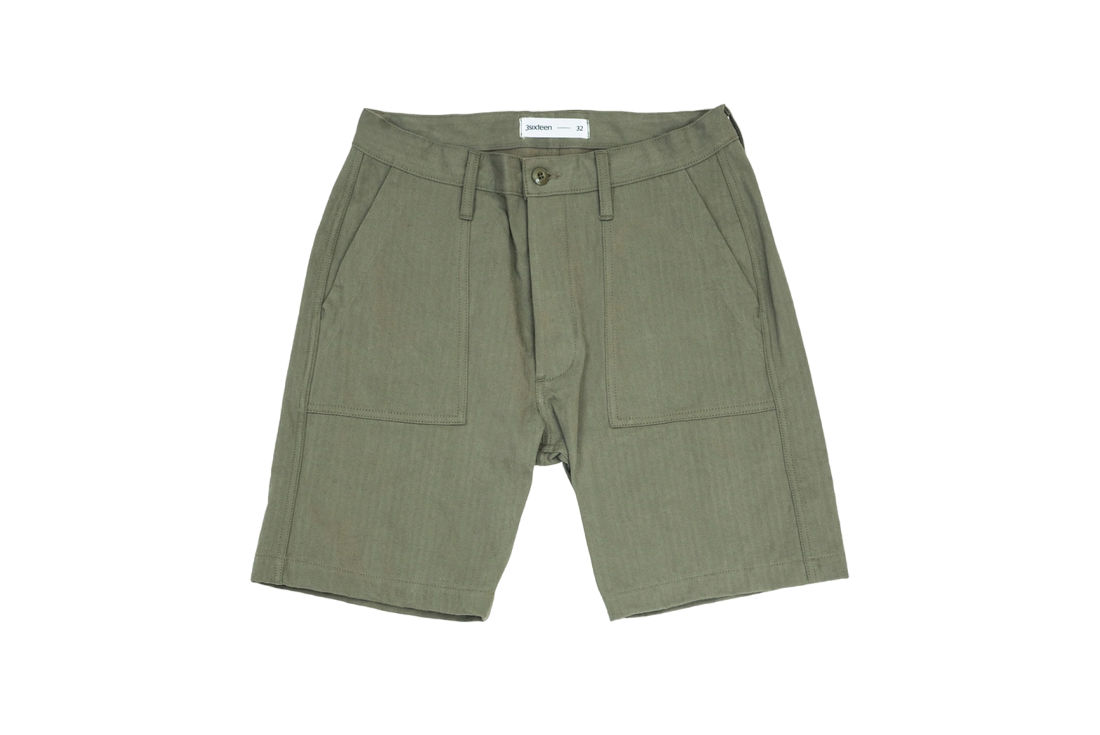 3sixteen - Fatigue Shorts in Washed Olive