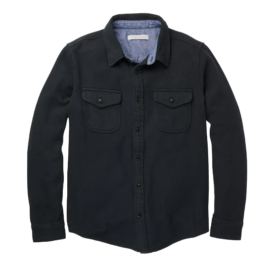 Outerknown - Blanket Shirt in Pitch Black