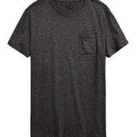 Double RL - Garment-Dyed Pocket T-Shirt in Heather Grey