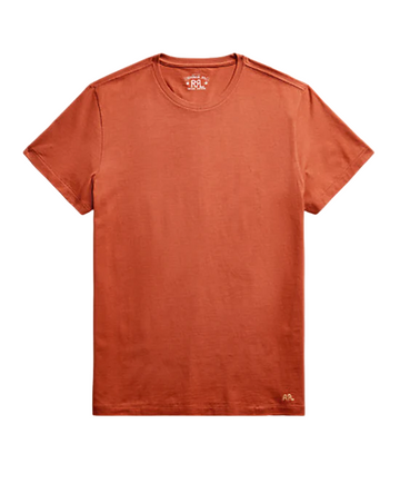 Double RL - Garment-Dyed T-Shirt in Rust
