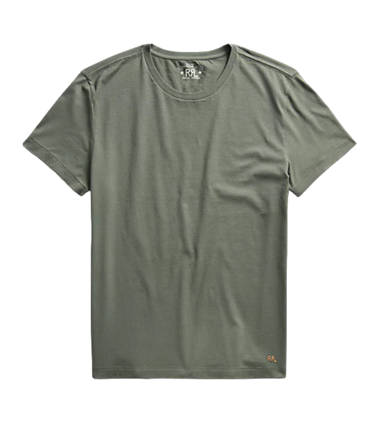 Double RL - Garment-Dyed Pocket T-Shirt in Green