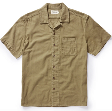 Taylor Stitch - The Short Sleeve Hawthorne in Sea Mooss
