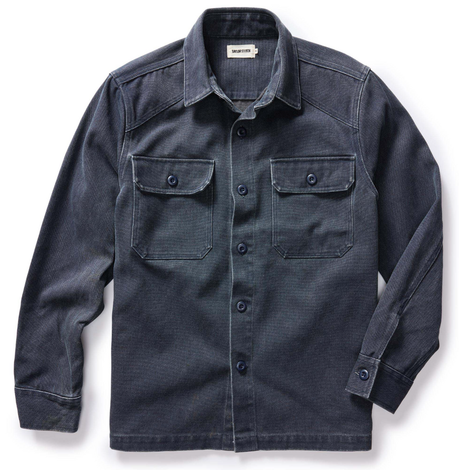 Taylor Stitch - The Shop Shirt in Navy Chipped Canvas