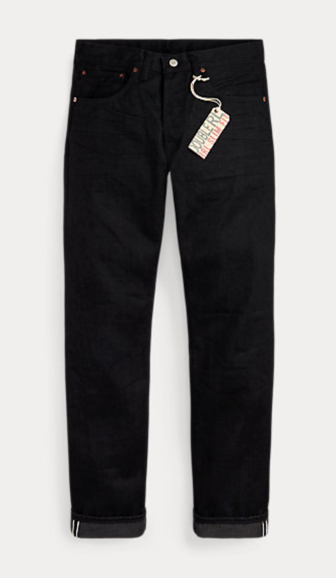 Double RL - Slim Fit Black Selvedge Jean