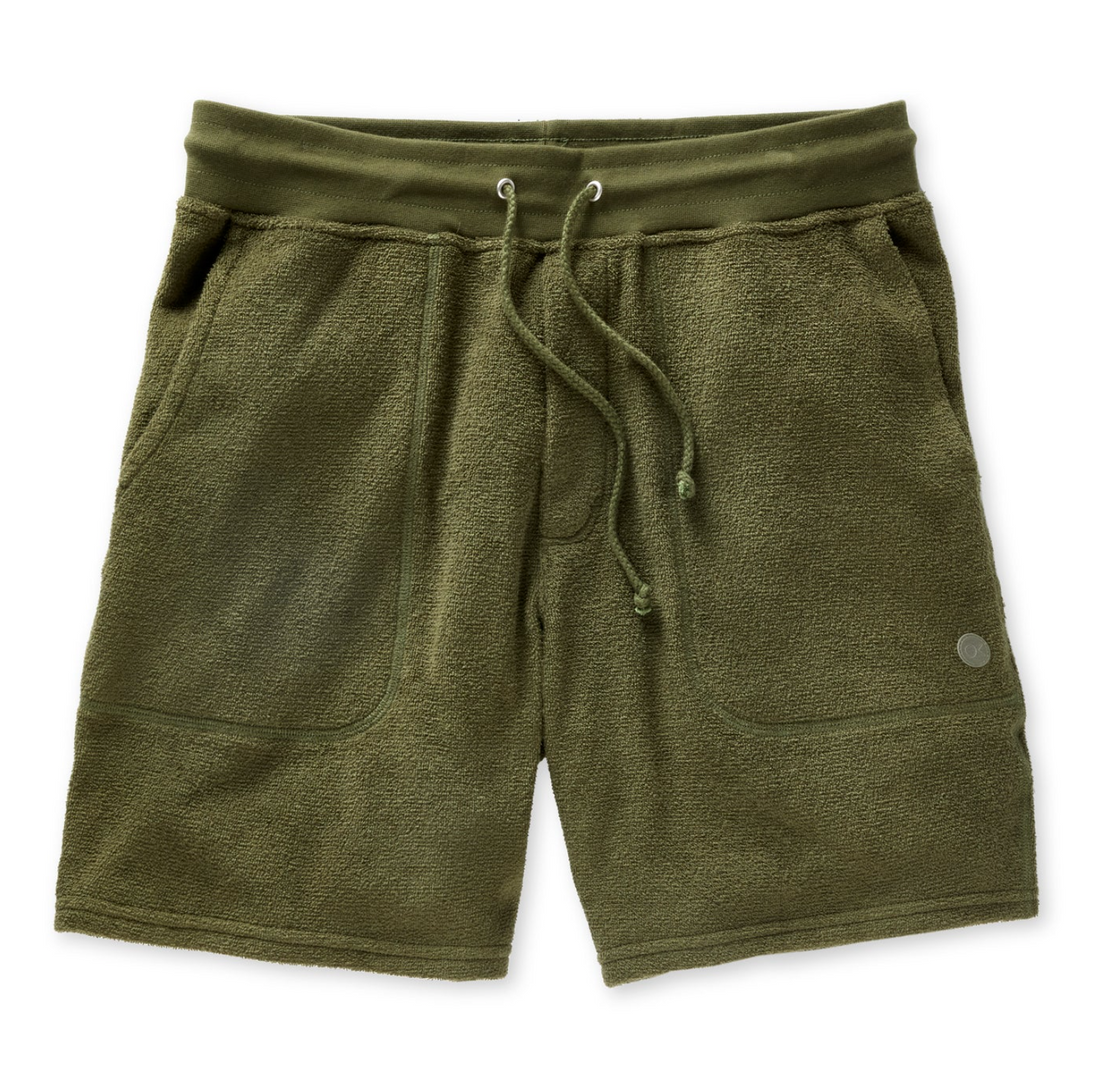 Outerknown - Hightide Sweatshorts in Olive Night