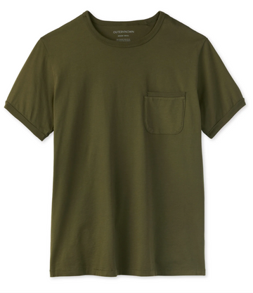 Outerknown - Sojourn Pocket Tee in Olive Night