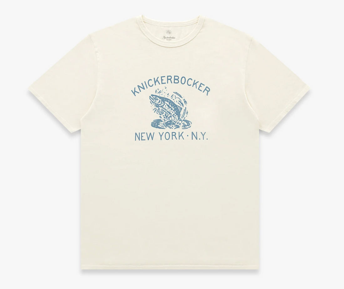 Knickerbocker - Camp T-Shirt in Milk