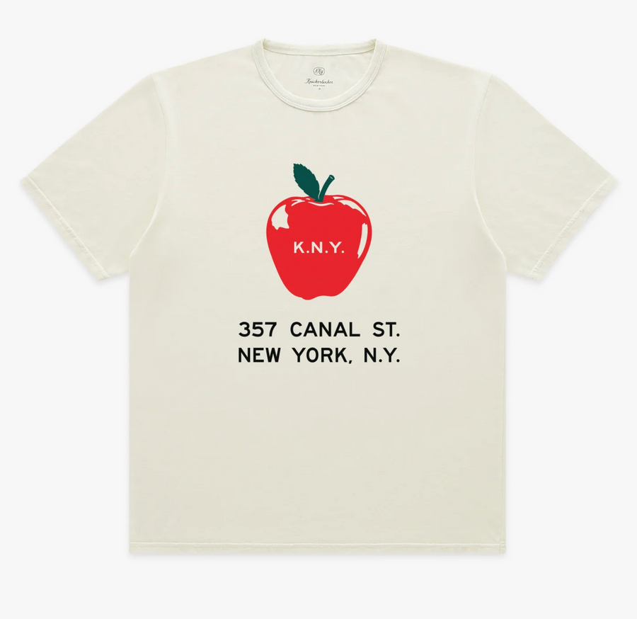 Knickerbocker - Big Apple T-Shirt in Milk