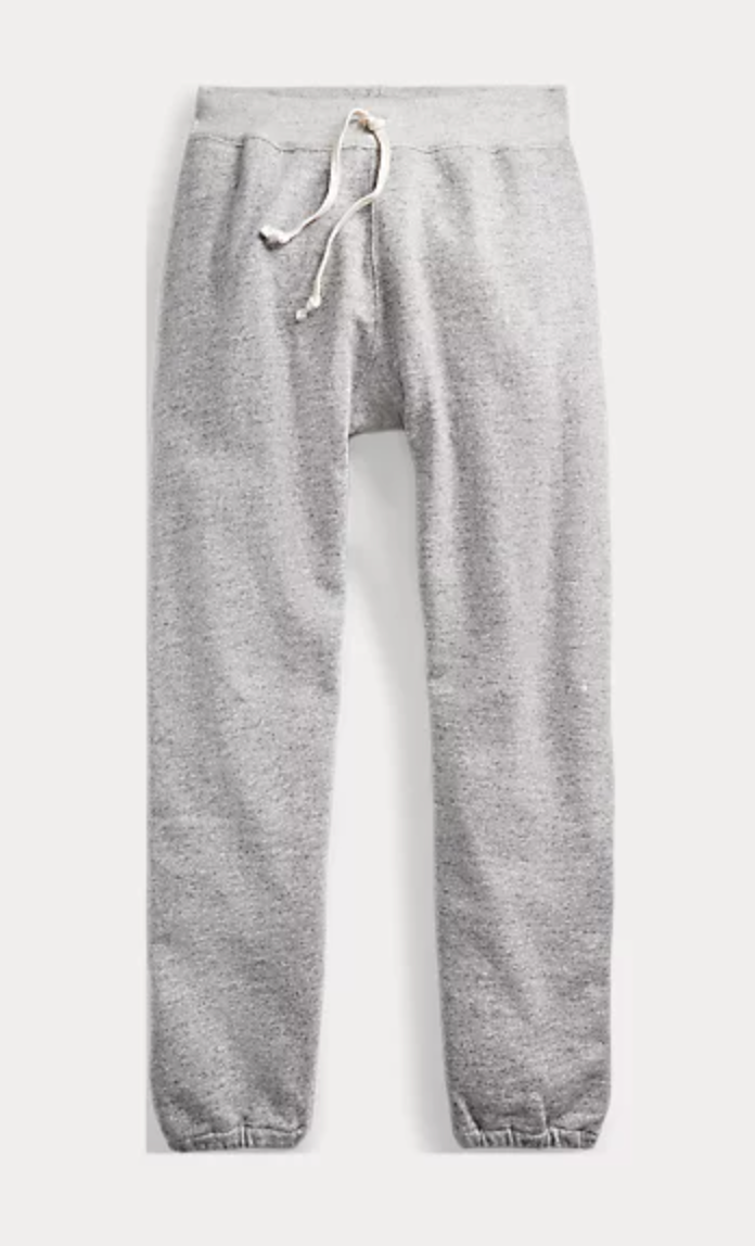 Double RL - Fleece Sweatpant in Athletic Grey
