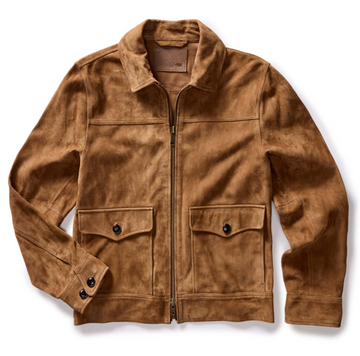 Taylor Stitch - The James Jacket in Vintage Tan Suede