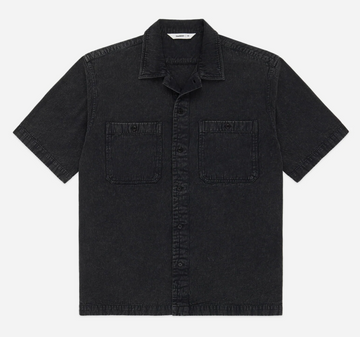 3sixteen - Short Sleeve Workshirt in Black Stonewash