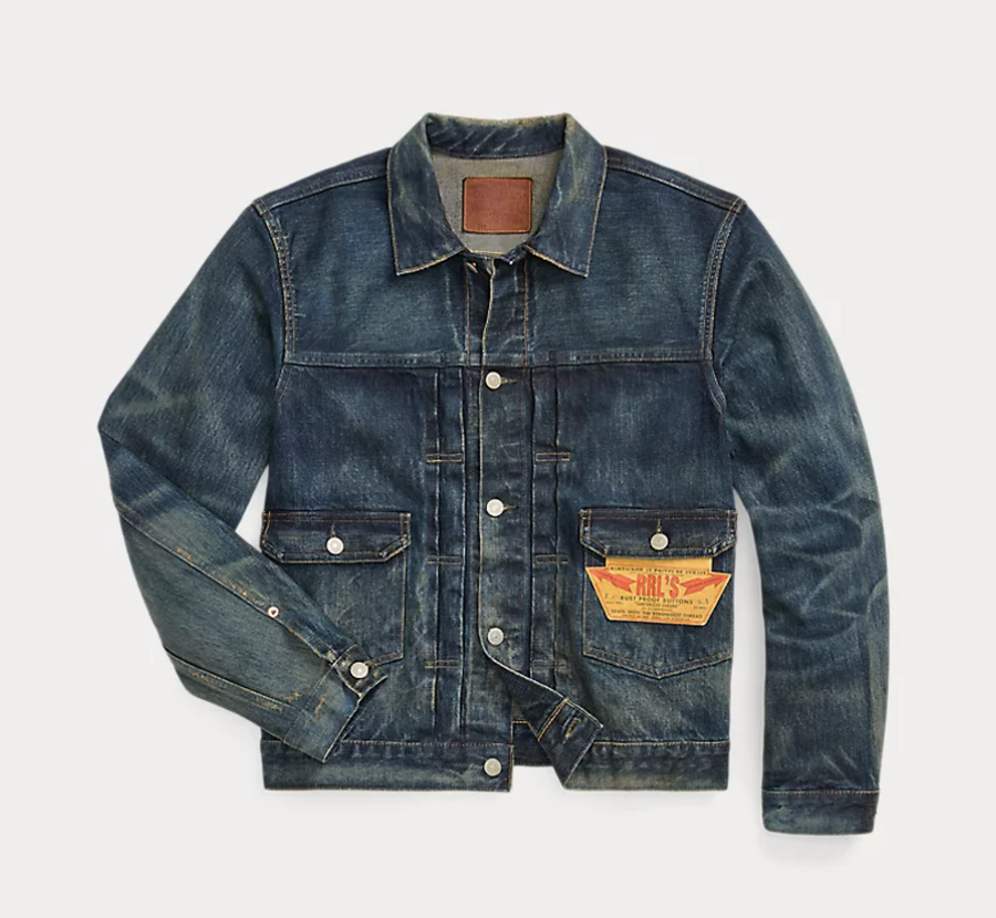 Double RL - Westview Denim Trucker Jacket in Westview Wash