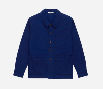 3sixteen - French Work Jacket in Washed Indigo Moleskin