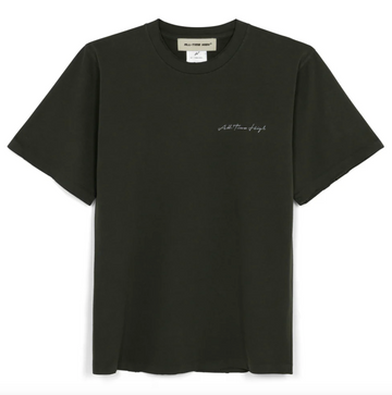 All Time High - Script Logo Tee in Dark Green