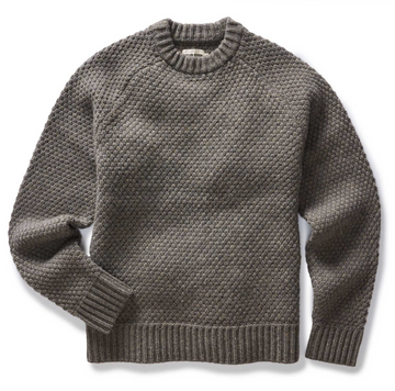 Taylor Stitch - The Fisherman Sweater in Taupe Merino