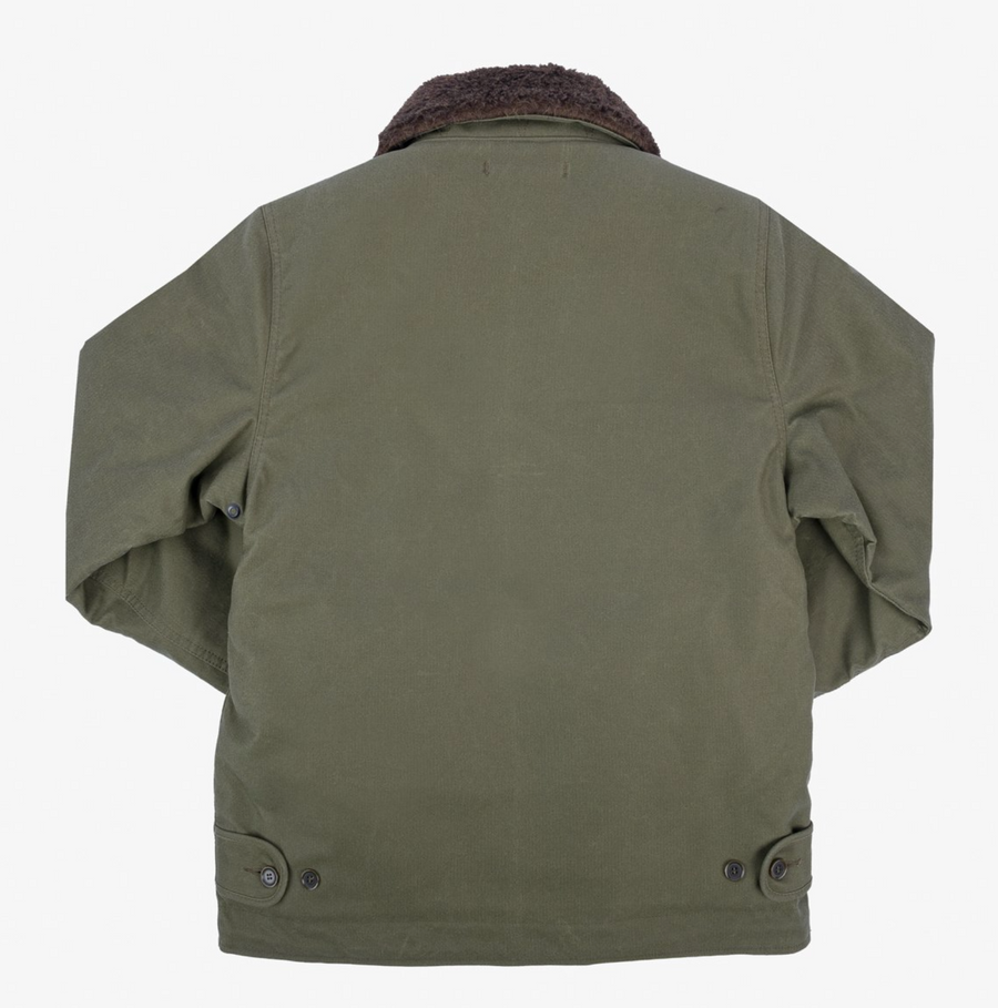 Iron Heart - Oiled Whipcord N1 Deck Jacket - Army Green