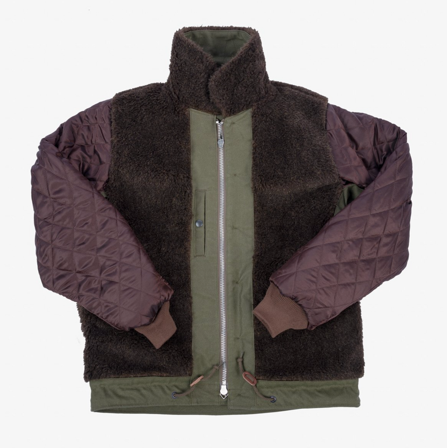 Iron Heart - Oiled Whipcord N1 Deck Jacket - Army Green Iron Heart - Oiled Whipcord N1 Deck Jacket - Army Green