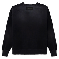 All Time High - PAINTED FRENCH TERRY DARTED CREWNECK in vintage black