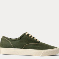 Double RL - Canvas Sneaker in Faded Forest Green