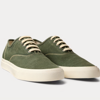 Double RL - Canvas Sneaker in Faded Forest Green