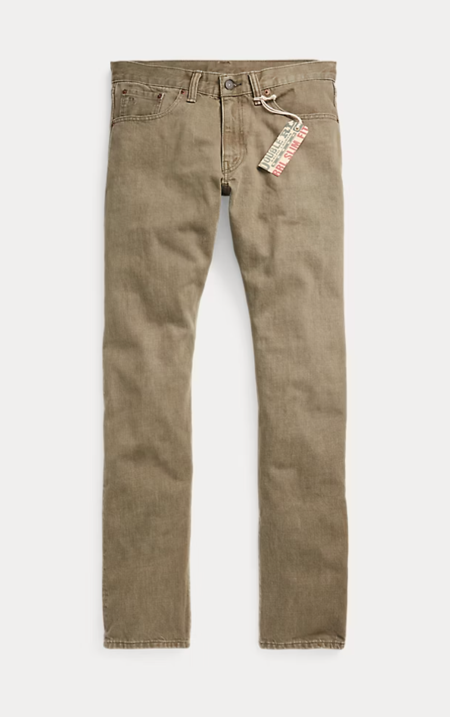 Double RL - Slim Fit Jean in Olive