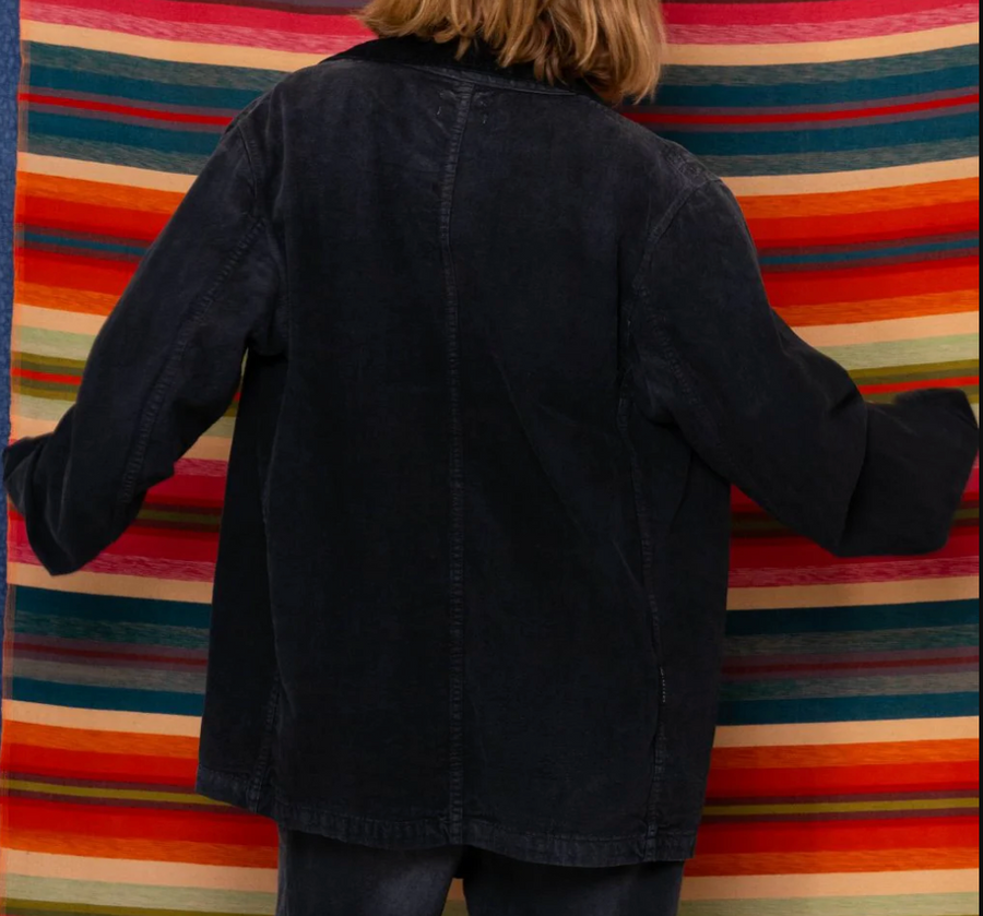 Dr. Collectors - Yellowstone Canvas Jacket in Sunfaded Smoke Black