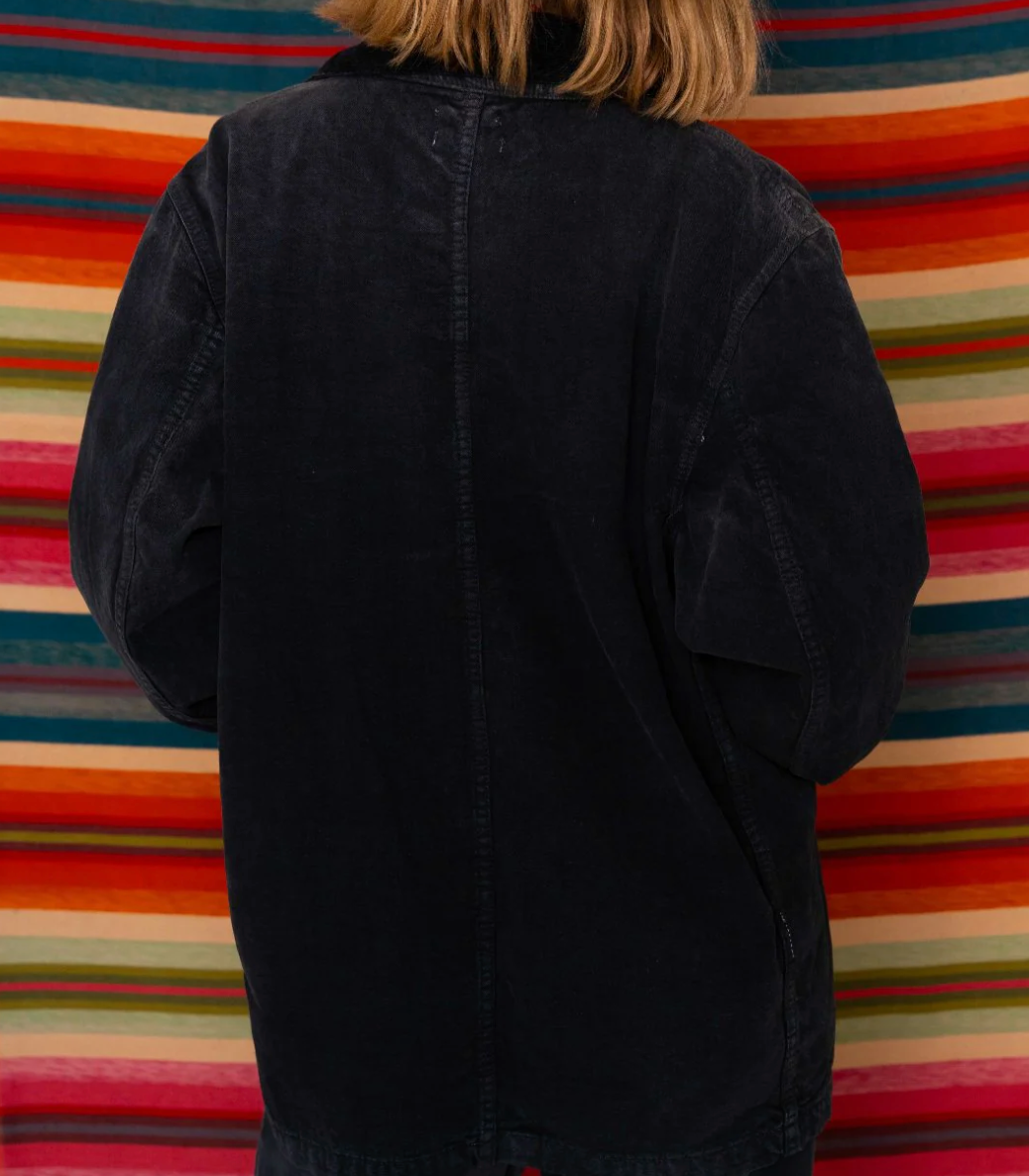 Dr. Collectors - Yellowstone Canvas Jacket in Sunfaded Smoke Black