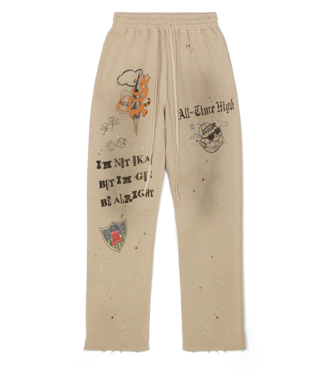 All Time High - P.E. Sweatpants ‘25 in Oatmeal