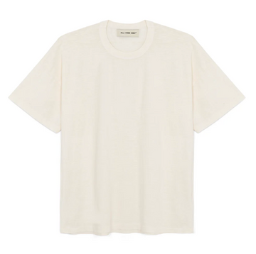 All Time High - Ultra Light Slub Knit Short Sleeve Tee in Ivory