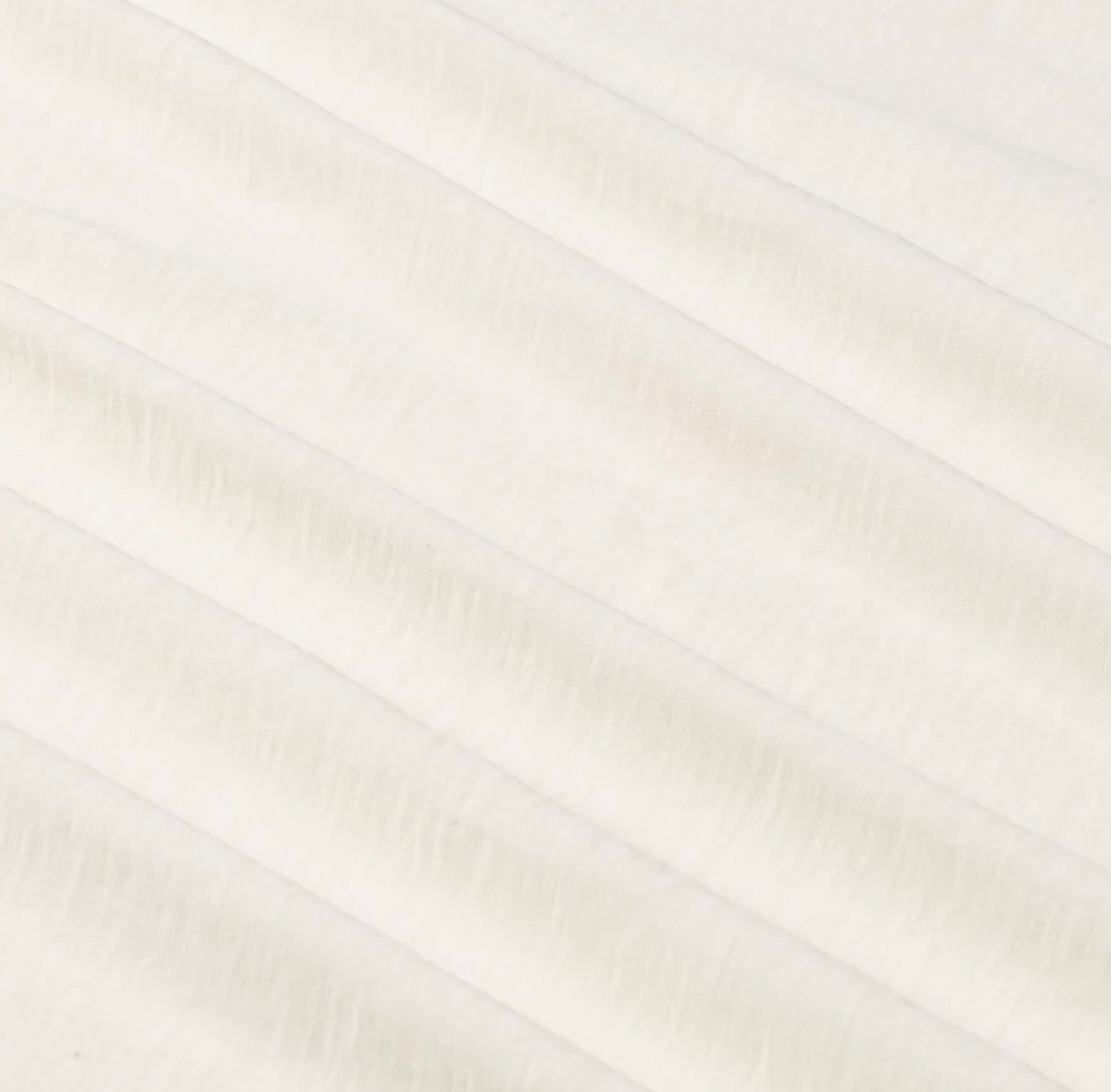 All Time High - Ultra Light Slub Knit Short Sleeve Tee in Ivory