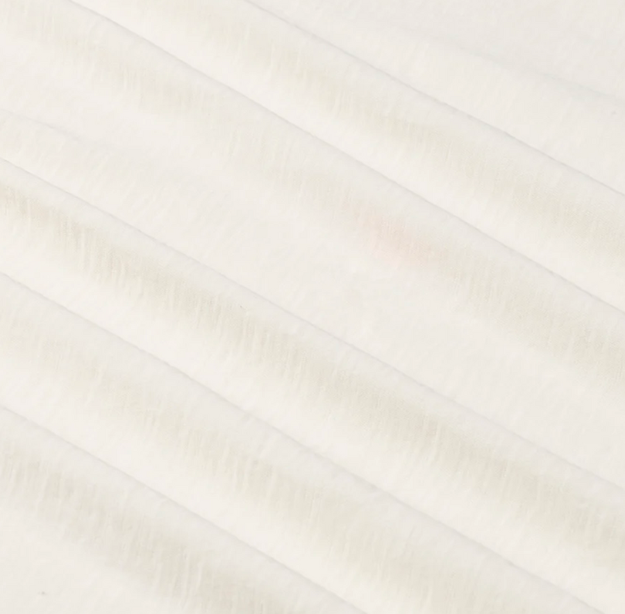 All Time High - Ultra Light Slub Knit Short Sleeve Tee in Ivory