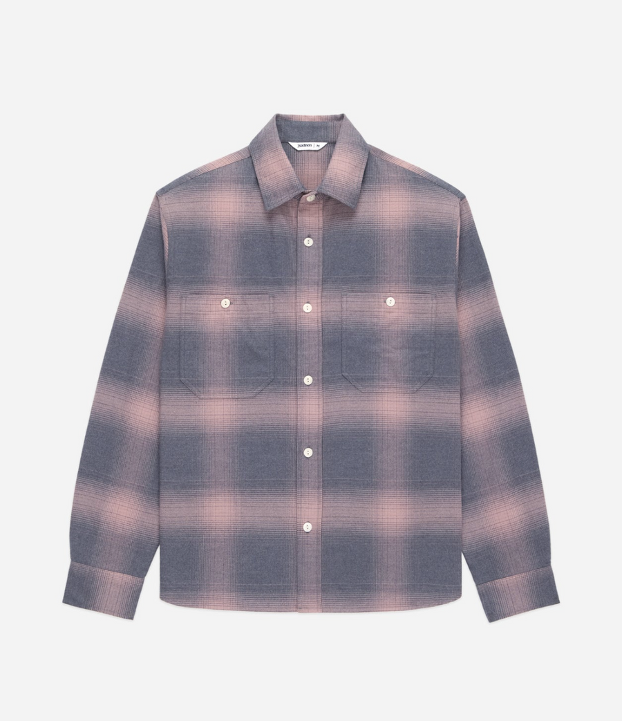 3sixteen - Utility Flannel - Mauve Ombre
