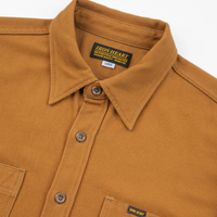Iron Heart - 13oz Oxford Cloth Work Overshirt in Camel